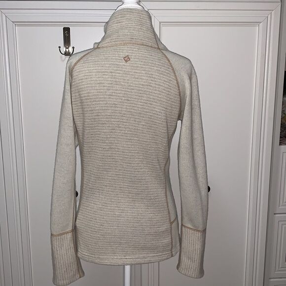 prAna Lucia Recycled Wool Blend Pullover Funnel Neck Sweater Size XS - Picture 5 of 13